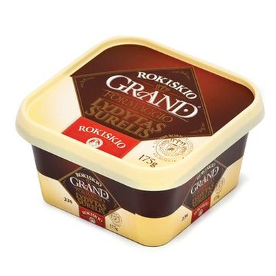 Sūris lydytas tepamas GRAND 23%, ROKISKIO, 175 g